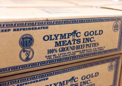 Olympic Gold Beef Patties Box